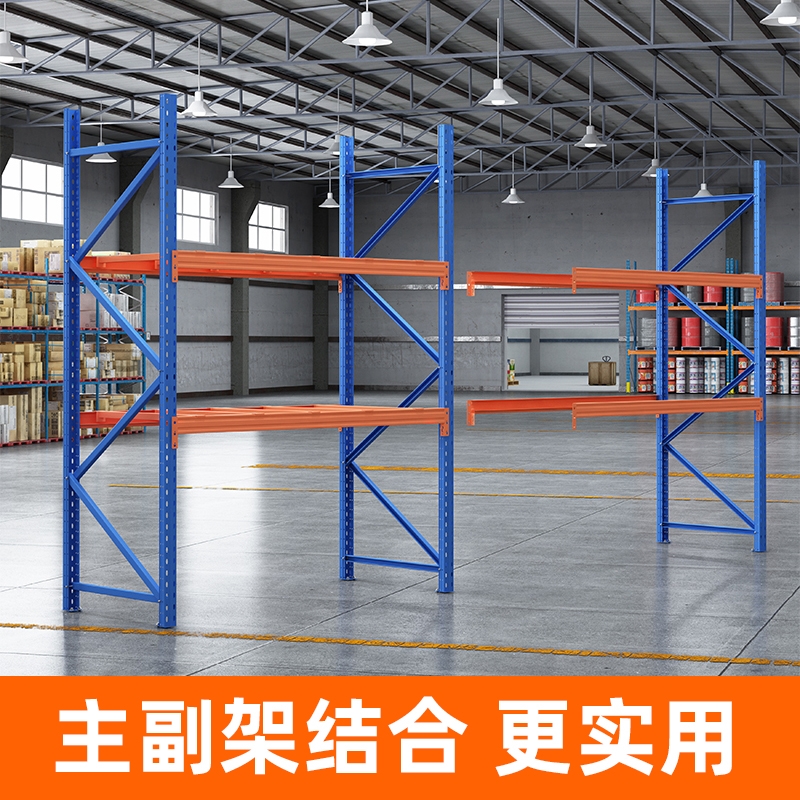 Heavy warehouse shelf