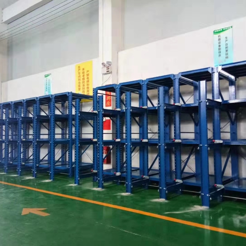 Fully open mold rack