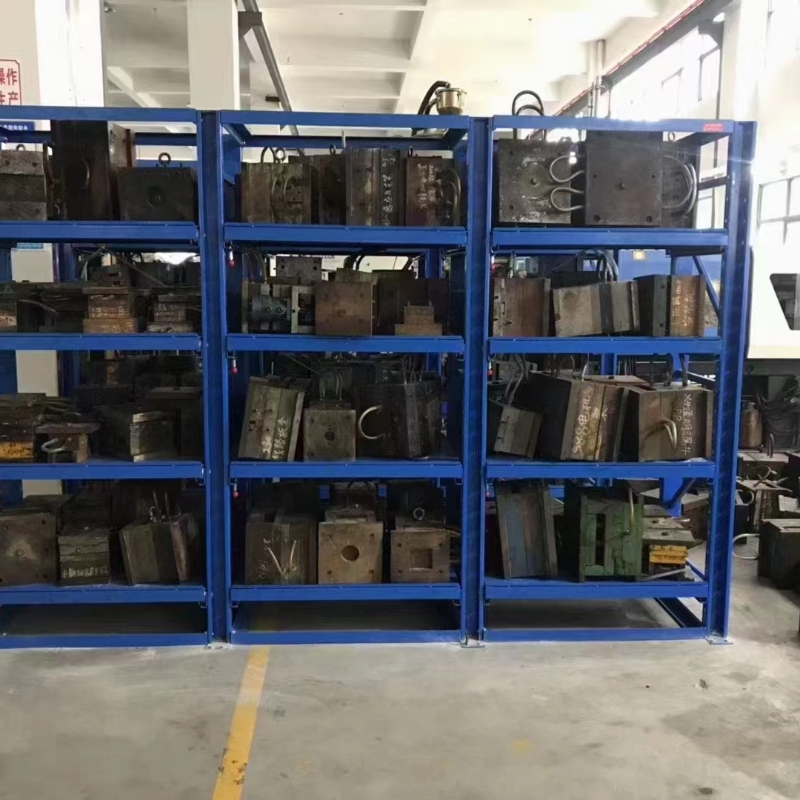 Fully open mold rack
