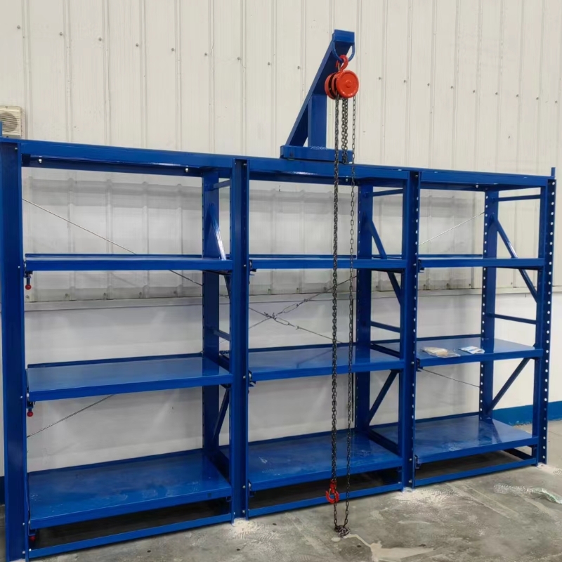 Fully open mold rack
