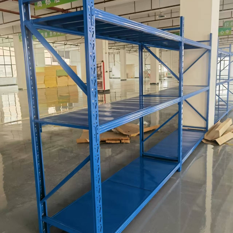 Warehouse storage light-duty shelving system metal racks