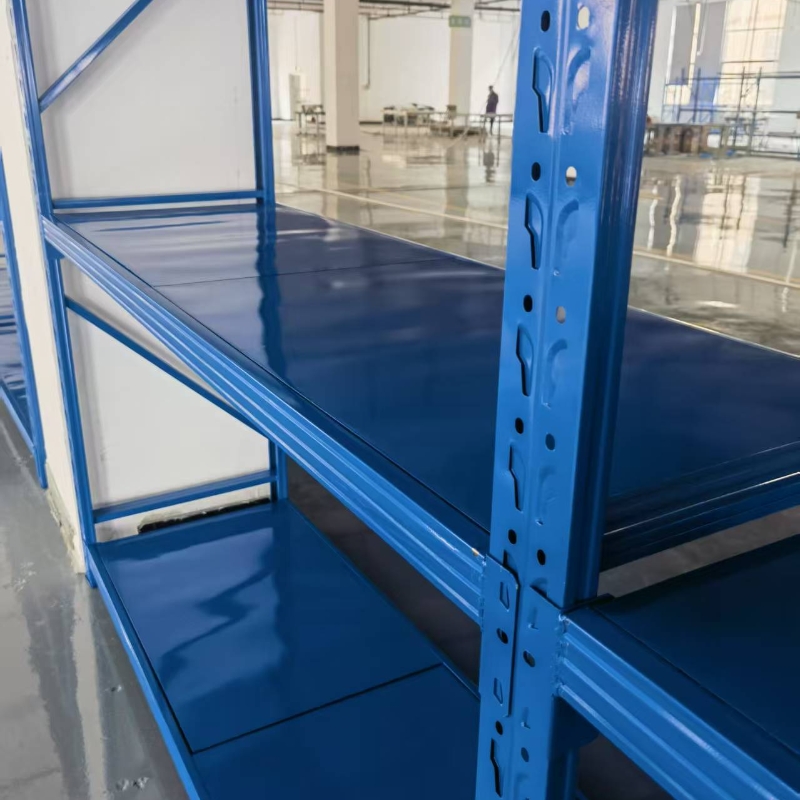 Warehouse storage light-duty shelving system metal racks