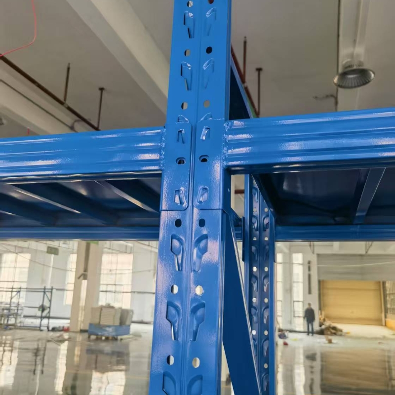 Warehouse storage light-duty shelving system metal racks