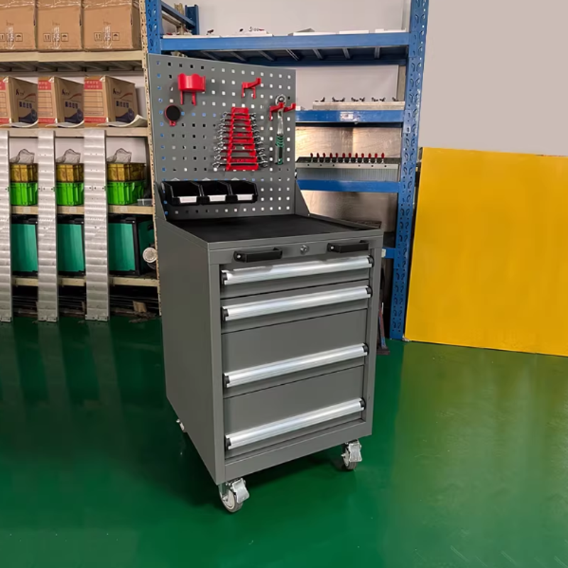 4-Drawer Heavy-Duty Tool Cart | Multi-Functional Hardware Drawer Trolley | Automotive Repair Tool Chest & Cabinet