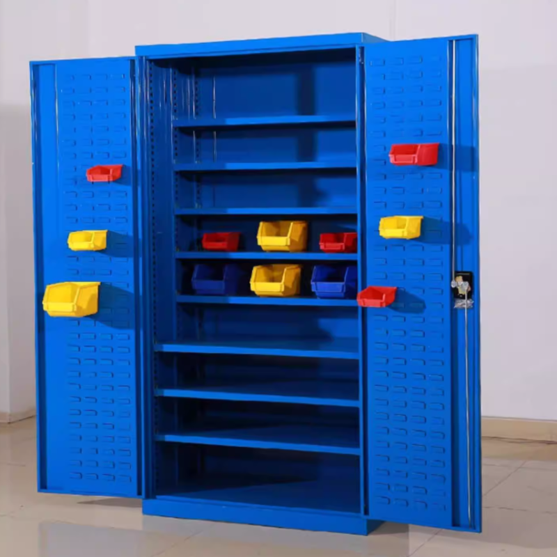 Heavy-Duty Hardware Tool Cabinet — Double-Door, Reinforced Steel Storage Locker with Drawers and Lock (Ideal for Workshops)