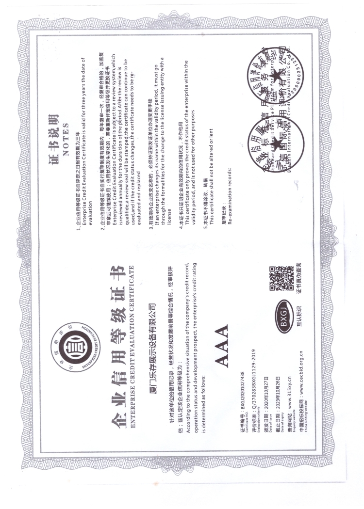 3A Certificate