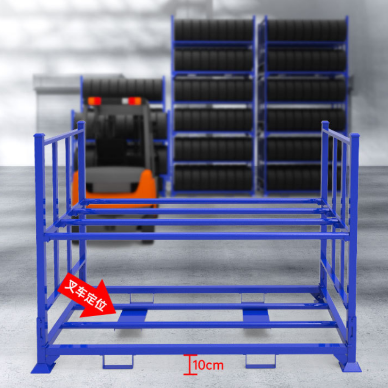 Folding tire rack